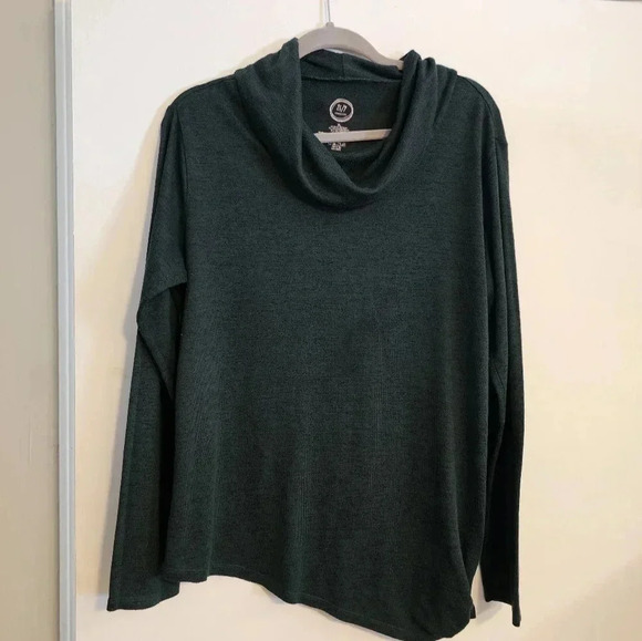 Maurices Tops - Maurices 24/7 Dark Green Cowl neck Top